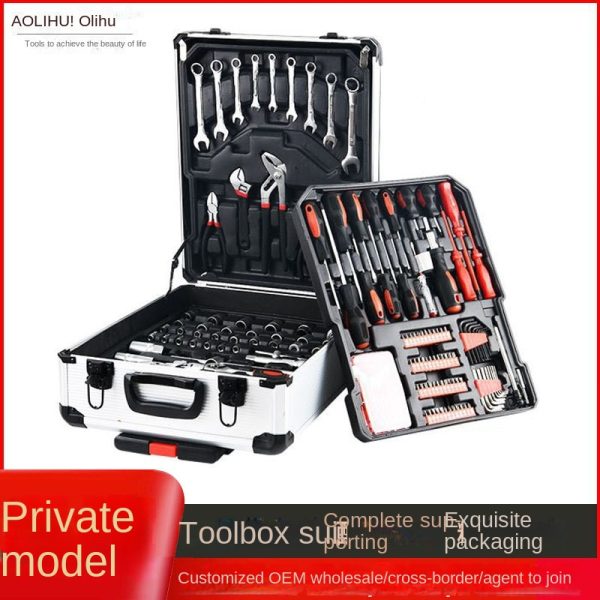 household multi functional maintenance suit for electricians full set of hand tools repair manual wholesale hardware toolbox