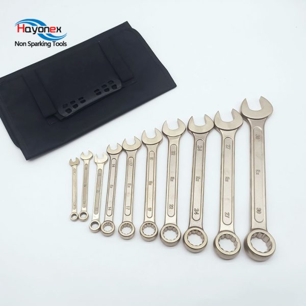 non sparking tools safety tool explosion proof combination wrench set aluminum bronze can be customized ratchet spanner set