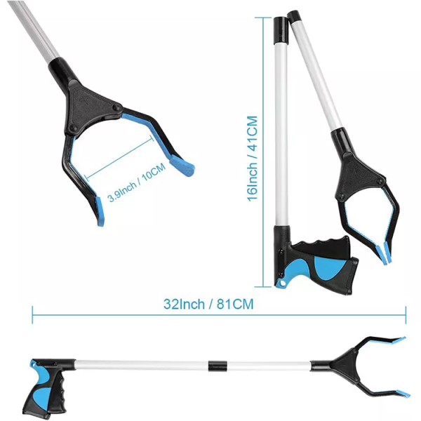foldable grabber reacher extra long handy trash claw grabber litter picker trash pick up reaching tool