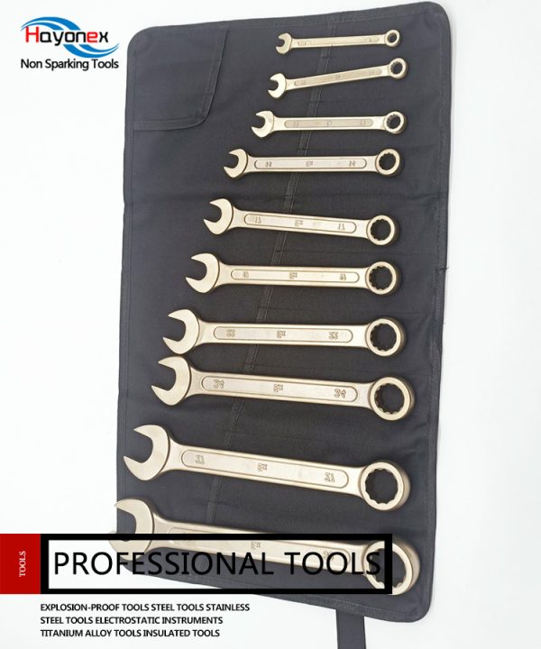 non sparking tools safety tool explosion proof combination wrench set aluminum bronze can be customized ratchet spanner set