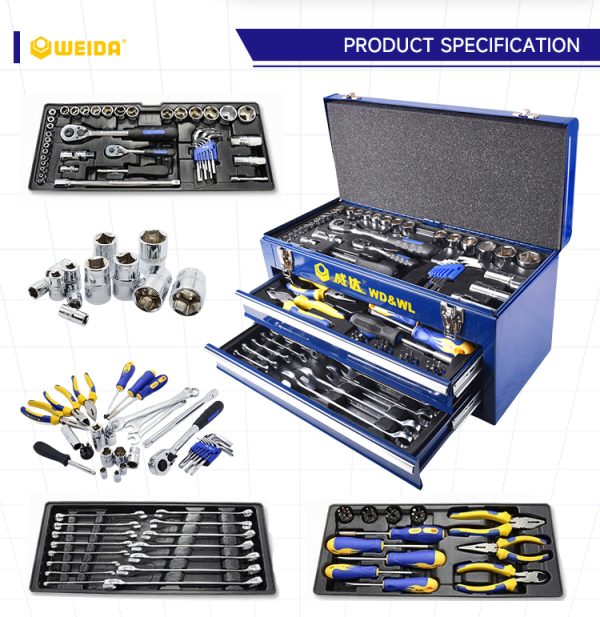 90pcs masters multifunctional ratchet socket wrench 3 layer mechanics tool repair box hand tool set for auto repair