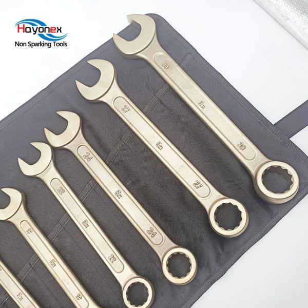 non sparking tools safety tool explosion proof combination wrench set aluminum bronze can be customized ratchet spanner set