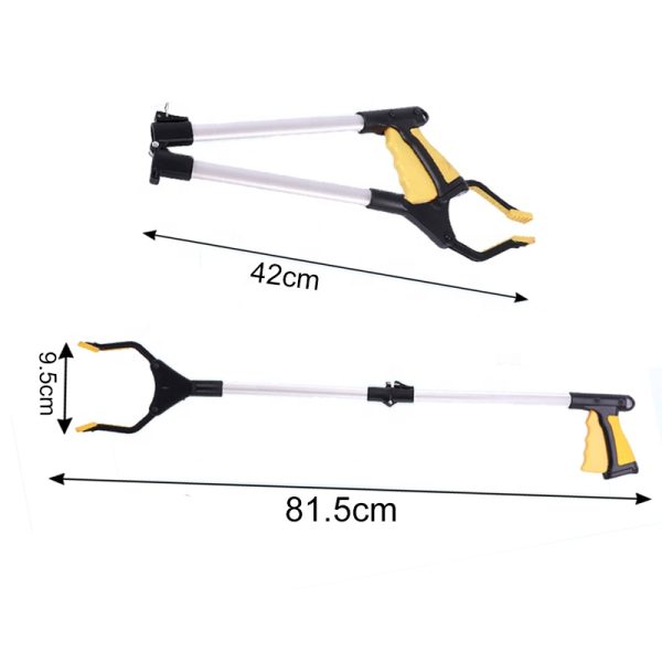 foldable grabber reacher extra long handy trash claw grabber litter picker trash pick up reaching tool