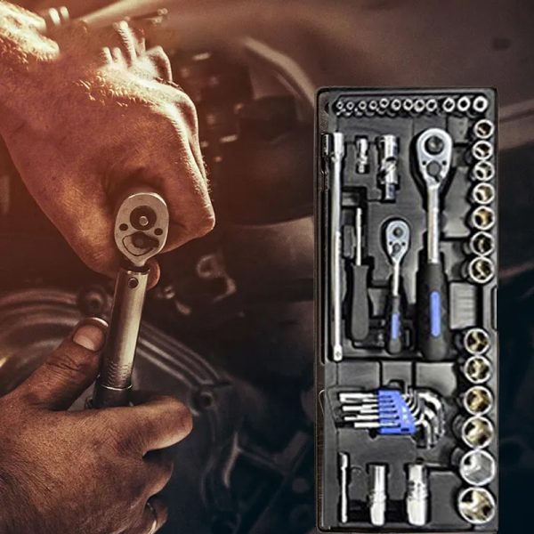 90pcs masters multifunctional ratchet socket wrench 3 layer mechanics tool repair box hand tool set for auto repair