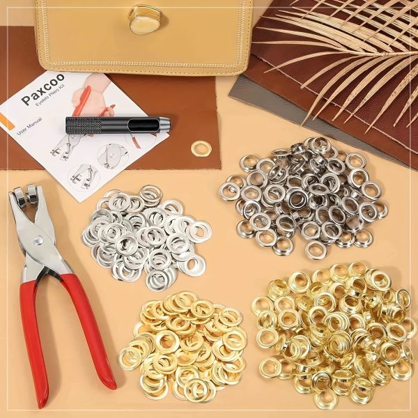 buttonhole tool set hand held punch pliers portable rivet manual punch 12mm metal ring air hole pliers grommets plier