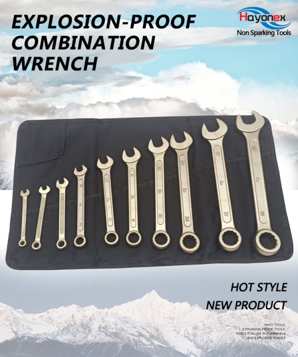 non sparking tools safety tool explosion proof combination wrench set aluminum bronze can be customized ratchet spanner set